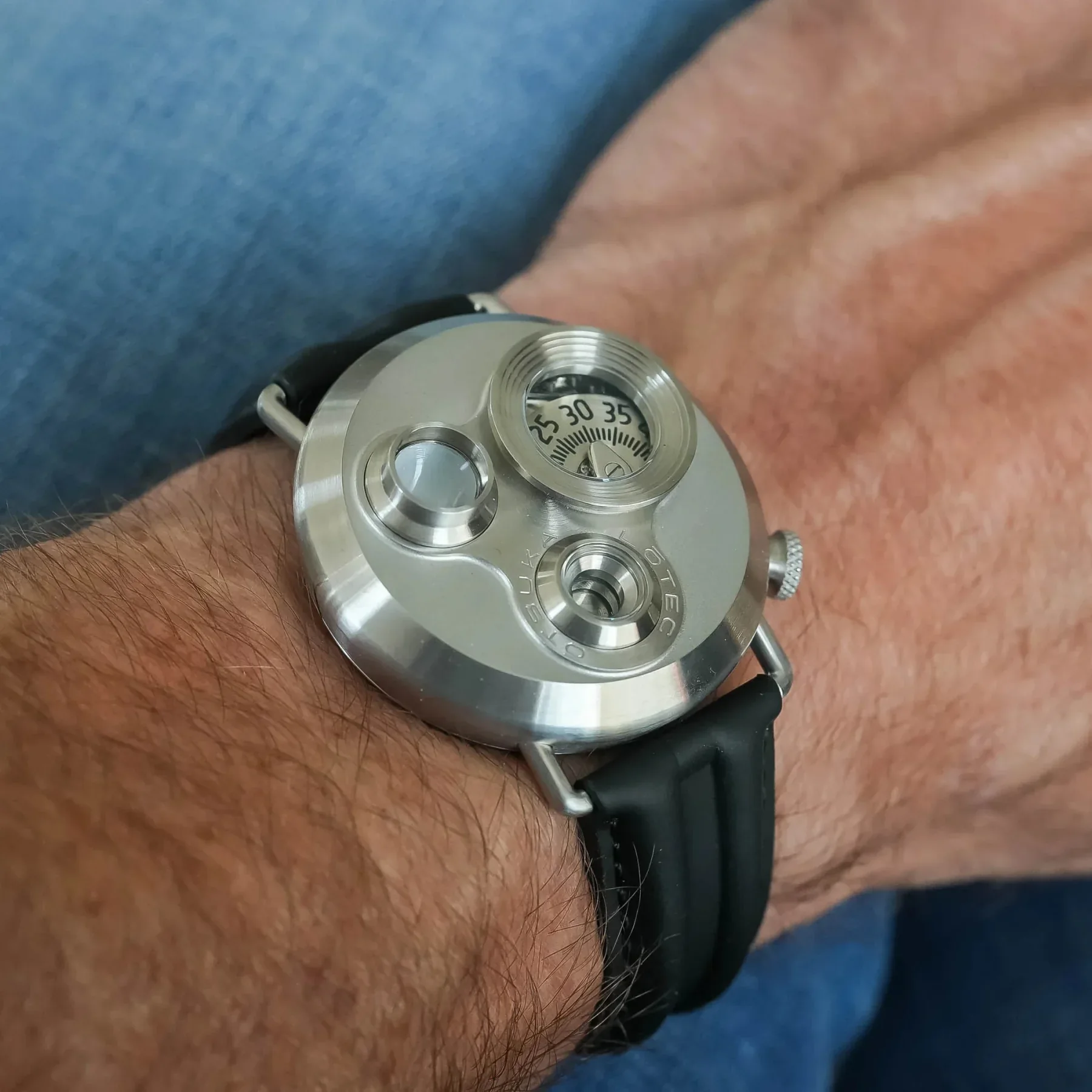 Otsuka Lōtec No. 7.5 Jumping Hour, dial view